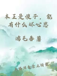 本王是傻子，能有什么坏心思